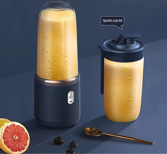 Portable Juicer Blender 400ml Electric Fruit Juicer USB Charging Lemon Orange Fruit Juicing Cup Smoothie Blender Machine 2cups